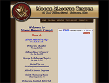 Tablet Screenshot of mooremasonictemple.com